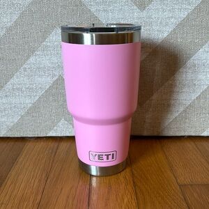 30 oz Yeti tumbler with mag slide lid in Power Pink (seasonal color)